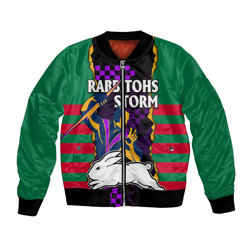 custom-text-and-number-nrl-combine-rabbitohs-and-storm-bomber-jacket