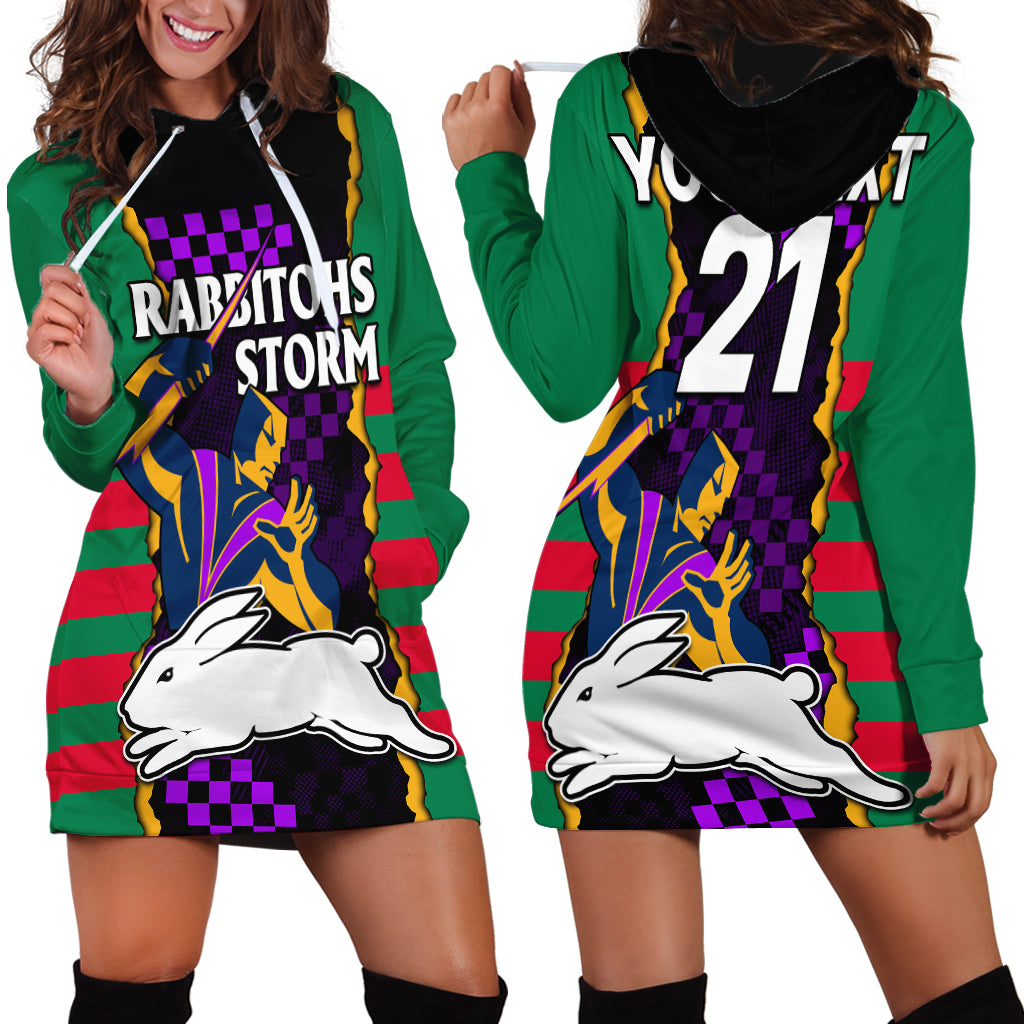 custom-text-and-number-nrl-combine-rabbitohs-and-storm-hoodie-dress