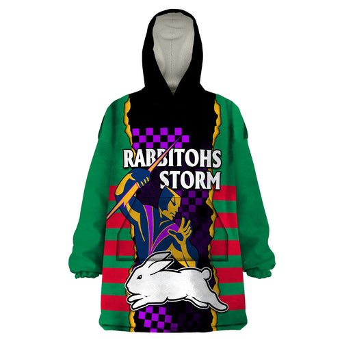 custom-text-and-number-nrl-combine-rabbitohs-and-storm-wearable-blanket-hoodie