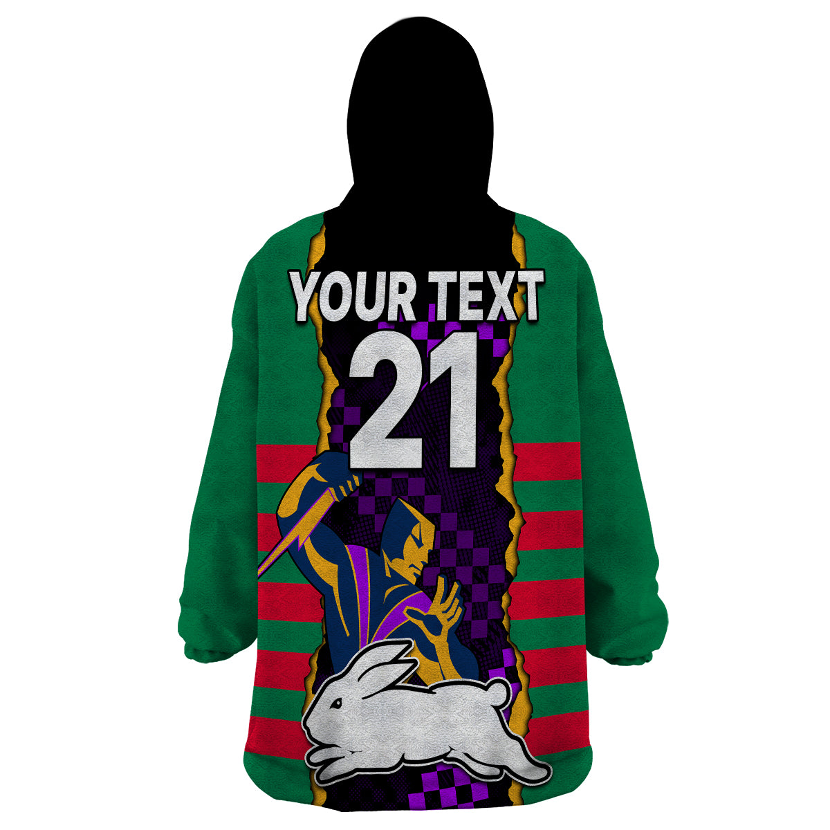 custom-text-and-number-nrl-combine-rabbitohs-and-storm-wearable-blanket-hoodie