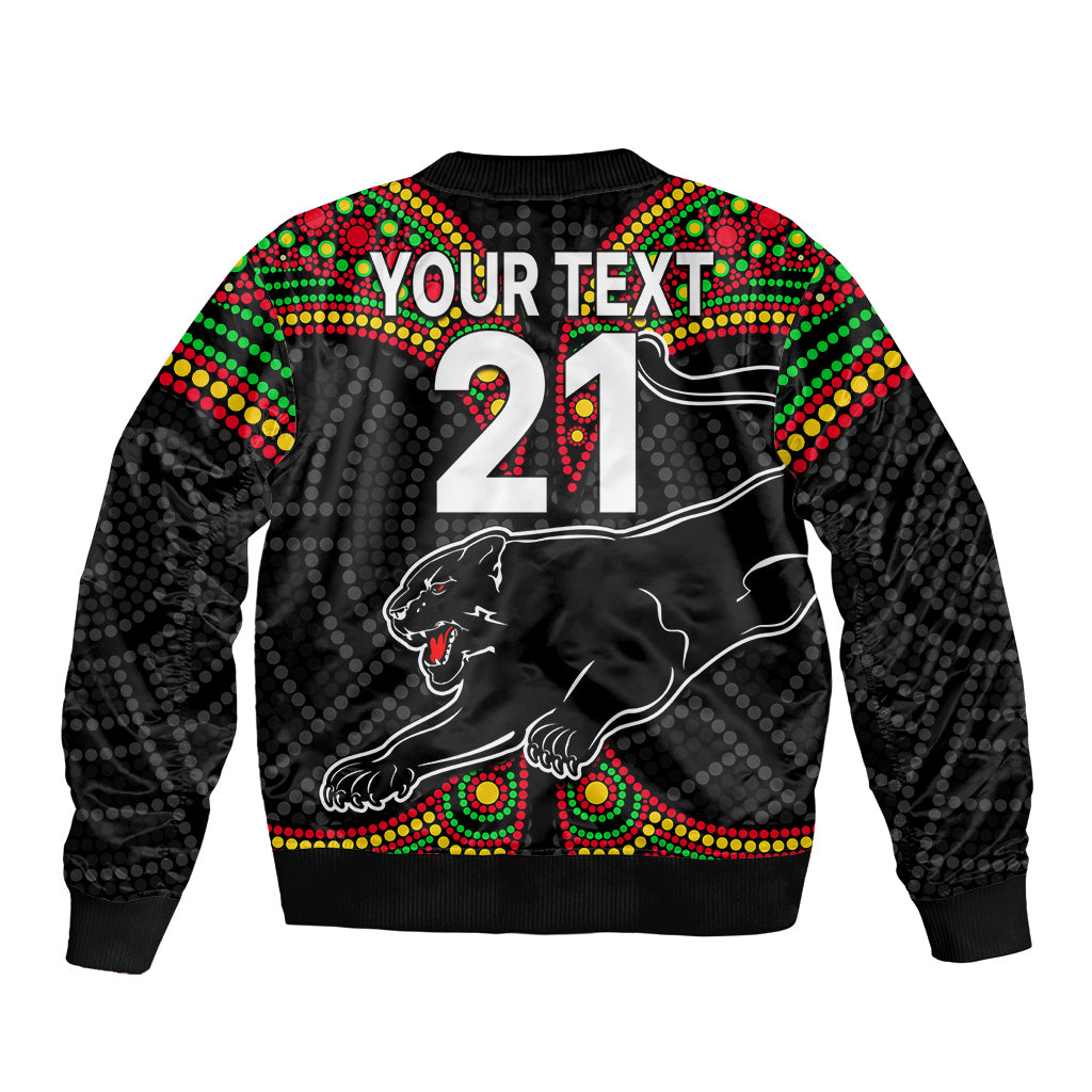 custom-text-and-number-panthers-liquorice-allsorts-rugby-aboriginal-bomber-jacket