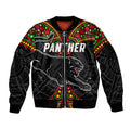 custom-text-and-number-panthers-liquorice-allsorts-rugby-aboriginal-sleeve-zip-bomber-jacket