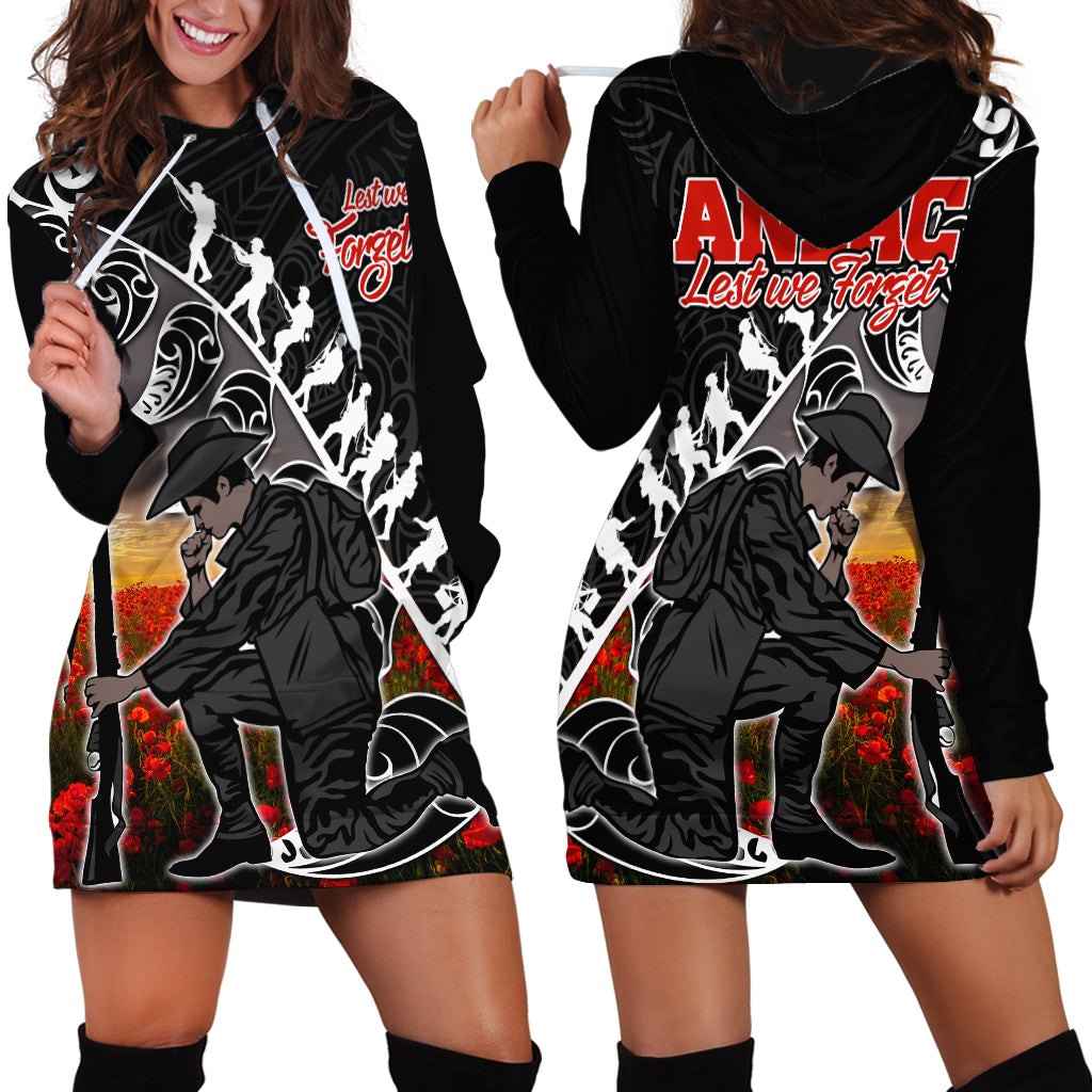 aotearoa-anzac-day-hoodie-dress-maori-fern-with-poppy-vibe