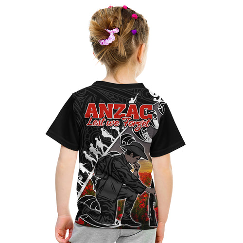 aotearoa-anzac-day-kid-t-shirt-maori-fern-with-poppy-vibe