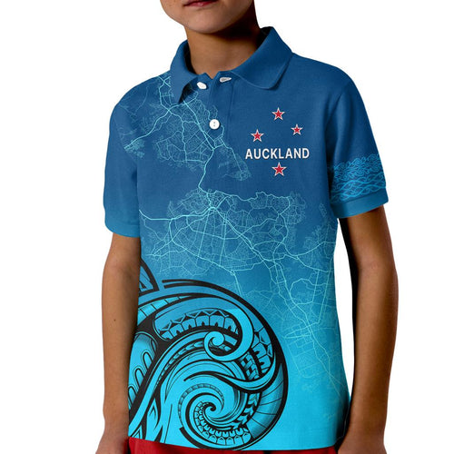 auckland-new-zealand-city-map-kid-polo-shirt