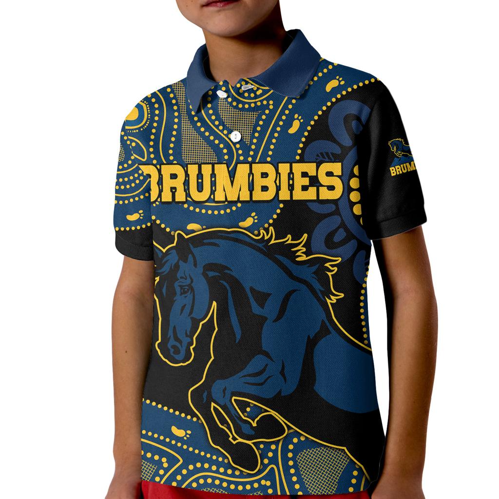 custom-text-and-number-brumbies-rugby-union-kid-polo-shirt-australia-indigenous-aboriginal