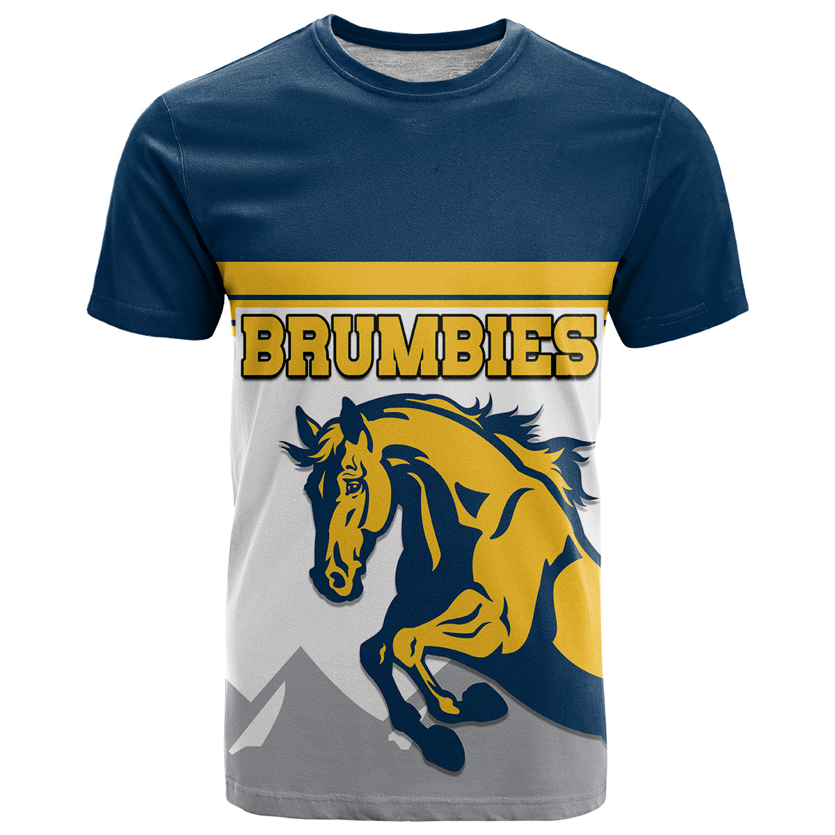 custom-text-and-number-brumbies-rugby-union-t-shirt-australia-silhouettes-of-horses