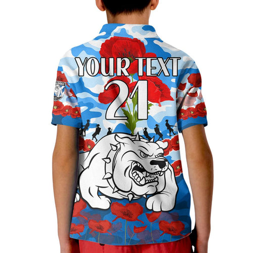 custom-text-and-number-bulldogs-rugby-anzac-kid-polo-shirt-lest-we-forget