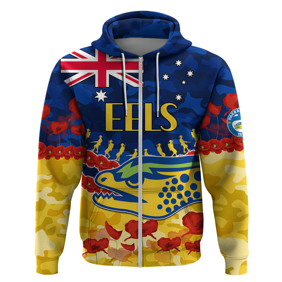 custom-text-and-number-eels-rugby-anzac-hoodie-lest-we-forget