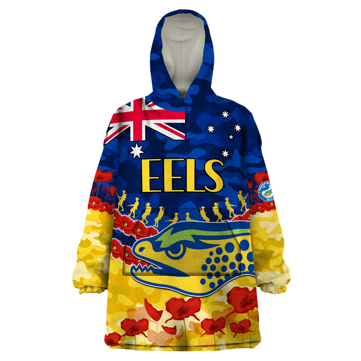 custom-text-and-number-eels-rugby-anzac-wearable-blanket-hoodie-lest-we-forget