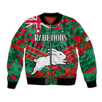 custom-text-and-number-rabbitohs-rugby-anzac-bomber-jacket-lest-we-forget