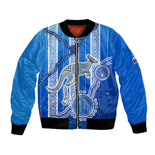 custom-text-and-number-kangaroos-indigenous-bomber-jacket-north-melbourne-football