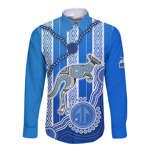 custom-text-and-number-kangaroos-indigenous-long-sleeve-button-shirt-north-melbourne-football
