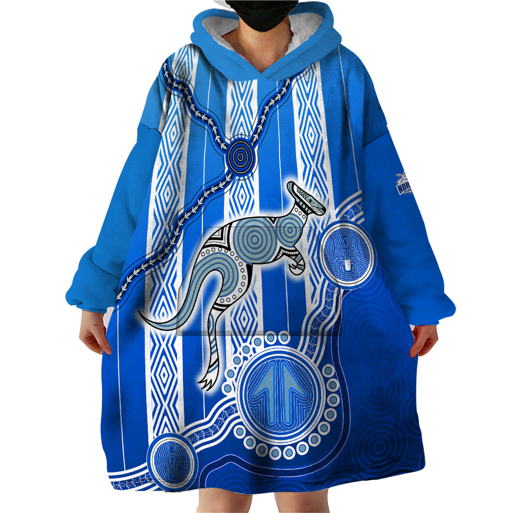 custom-text-and-number-kangaroos-indigenous-wearable-blanket-hoodie-north-melbourne-football