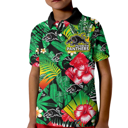 panthers-rugby-kid-polo-shirt-fashion-tropical-jungle-flowers