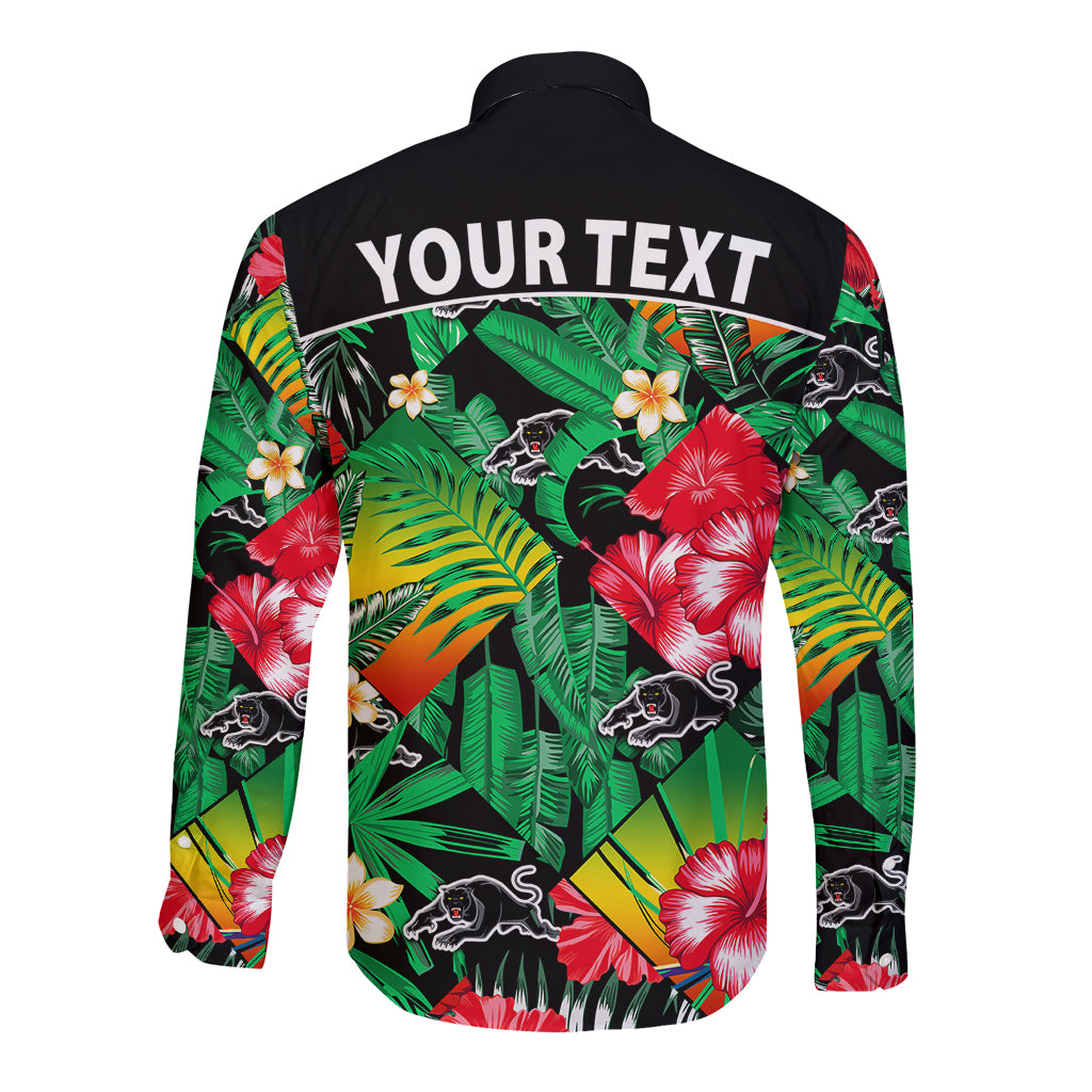 custom-personalised-panthers-rugby-long-sleeve-button-shirt-fashion-tropical-jungle-flowers