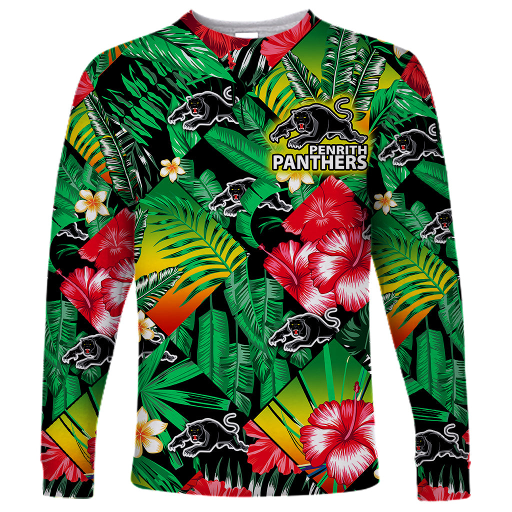 custom-personalised-panthers-rugby-long-sleeve-shirt-fashion-tropical-jungle-flowers