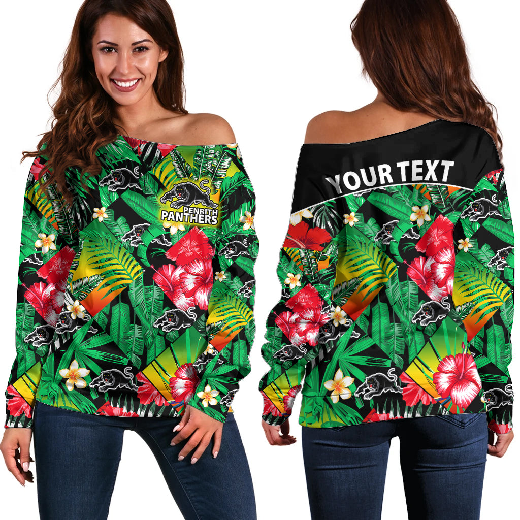 custom-personalised-panthers-rugby-off-shoulder-sweater-fashion-tropical-jungle-flowers