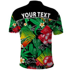 custom-personalised-panthers-rugby-polo-shirt-fashion-tropical-jungle-flowers