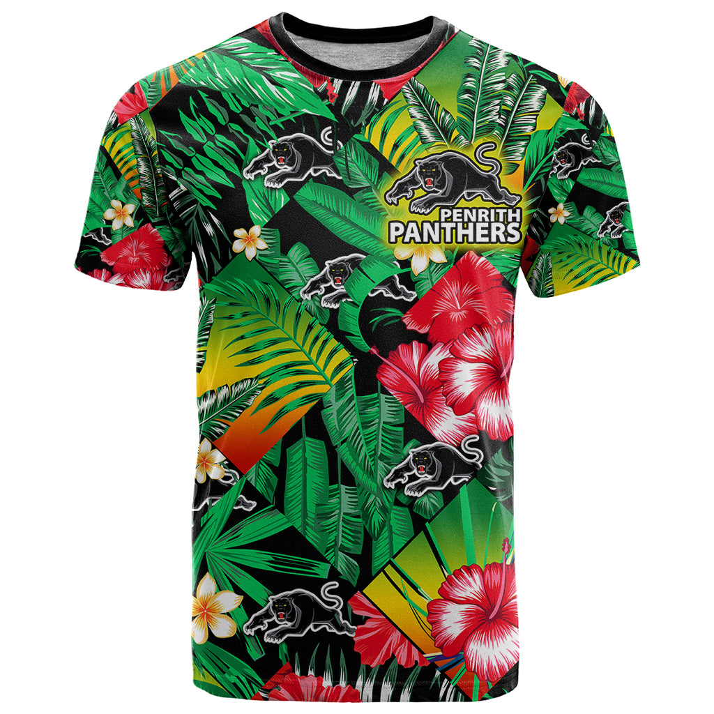 custom-personalised-panthers-rugby-t-shirt-fashion-tropical-jungle-flowers