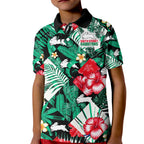 rabbitohs-rugby-kid-polo-shirt-fashion-tropical-jungle-flowers