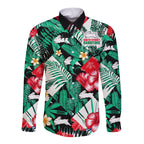 rabbitohs-rugby-long-sleeve-button-shirt-fashion-tropical-jungle-flowers