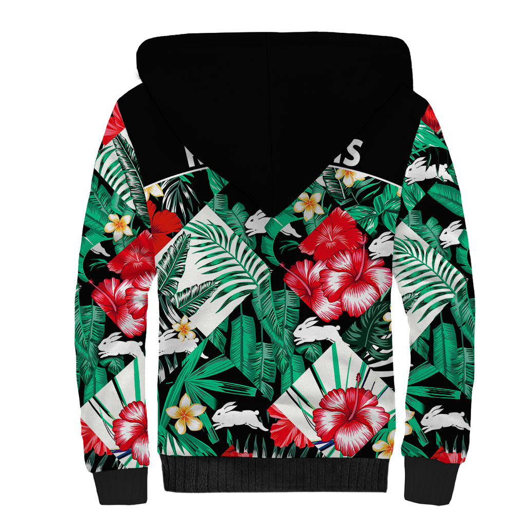 rabbitohs-rugby-sherpa-hoodie-fashion-tropical-jungle-flowers