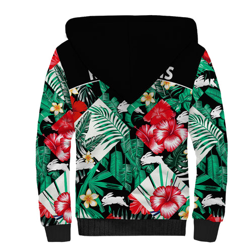 rabbitohs-rugby-sherpa-hoodie-fashion-tropical-jungle-flowers