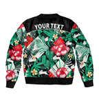 custom-personalised-rabbitohs-rugby-bomber-jacket-fashion-tropical-jungle-flowers