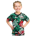 custom-personalised-rabbitohs-rugby-kid-t-shirt-fashion-tropical-jungle-flowers