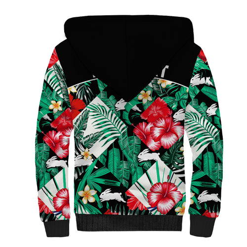 custom-personalised-rabbitohs-rugby-sherpa-hoodie-fashion-tropical-jungle-flowers