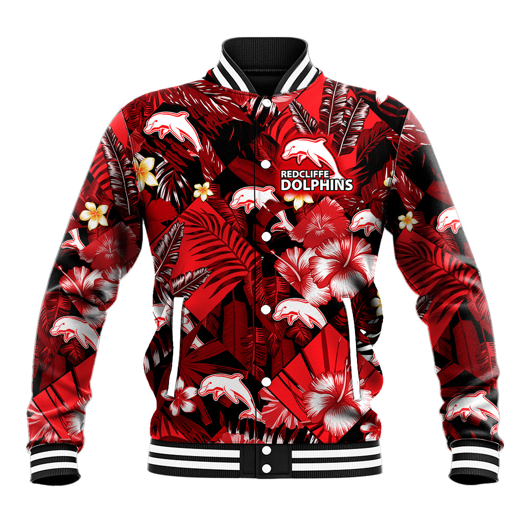 dolphins-rugby-baseball-jacket-fashion-tropical-jungle-flowers
