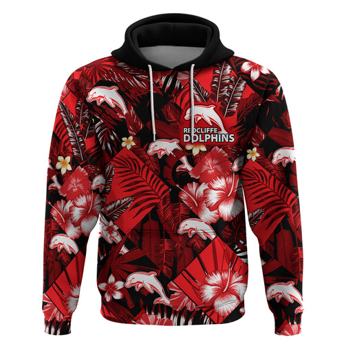 dolphins-rugby-hoodie-fashion-tropical-jungle-flowers