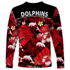 dolphins-rugby-long-sleeve-shirt-fashion-tropical-jungle-flowers
