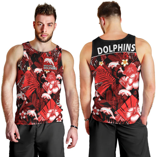 dolphins-rugby-men-tank-top-fashion-tropical-jungle-flowers