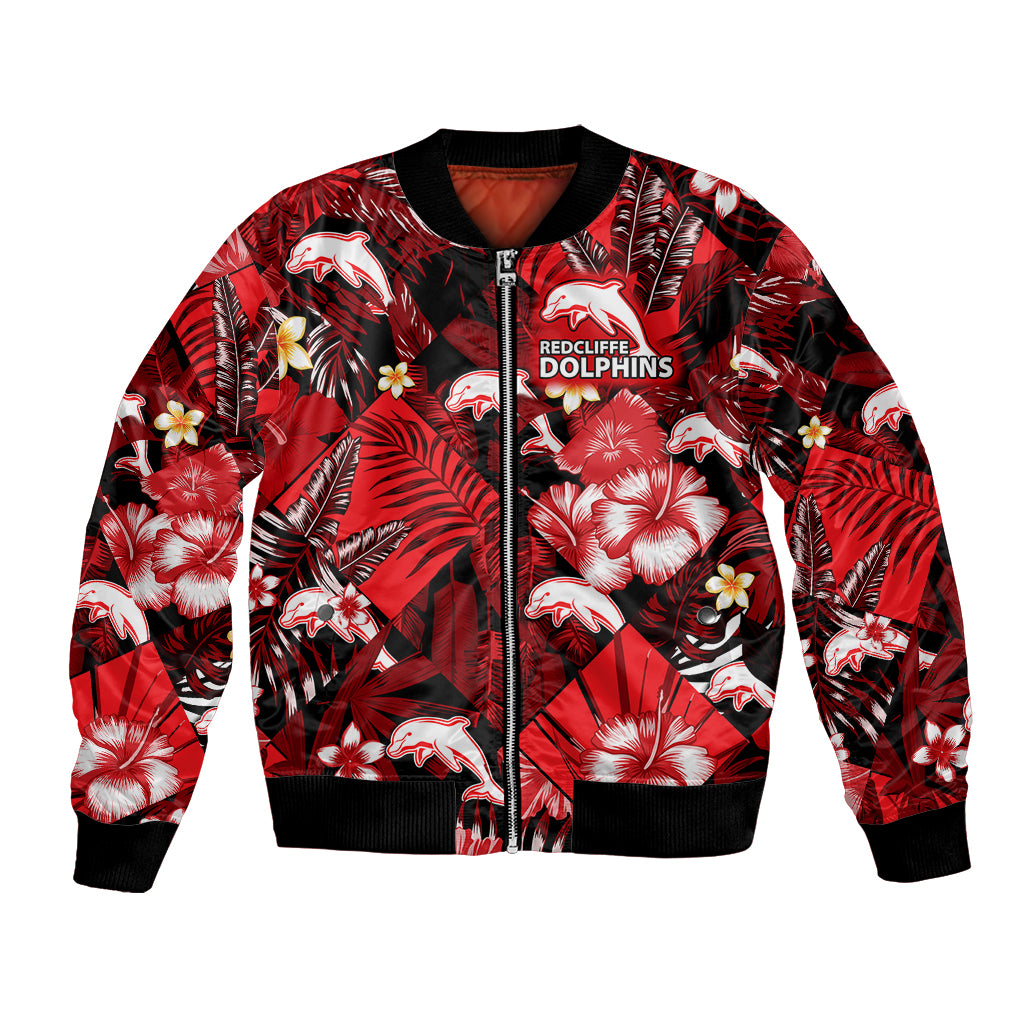 custom-personalised-dolphins-rugby-bomber-jacket-fashion-tropical-jungle-flowers