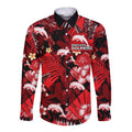 custom-personalised-dolphins-rugby-long-sleeve-button-shirt-fashion-tropical-jungle-flowers