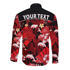 custom-personalised-dolphins-rugby-long-sleeve-button-shirt-fashion-tropical-jungle-flowers