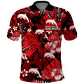 custom-personalised-dolphins-rugby-polo-shirt-fashion-tropical-jungle-flowers