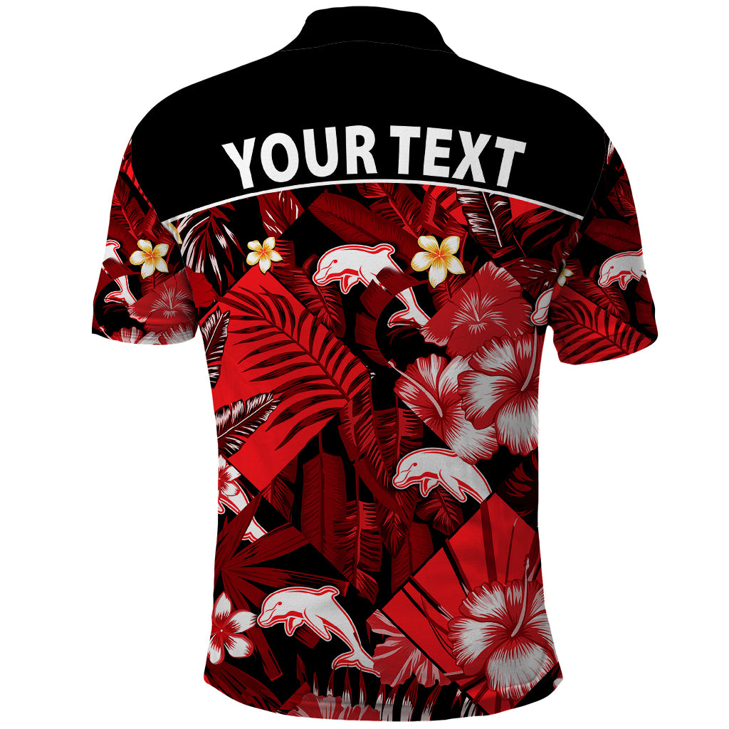 custom-personalised-dolphins-rugby-polo-shirt-fashion-tropical-jungle-flowers