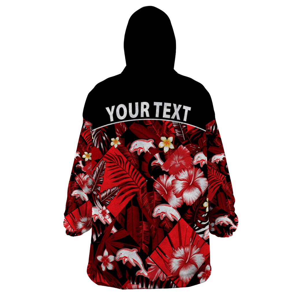 custom-personalised-dolphins-rugby-wearable-blanket-hoodie-fashion-tropical-jungle-flowers