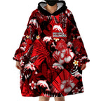 custom-personalised-dolphins-rugby-wearable-blanket-hoodie-fashion-tropical-jungle-flowers