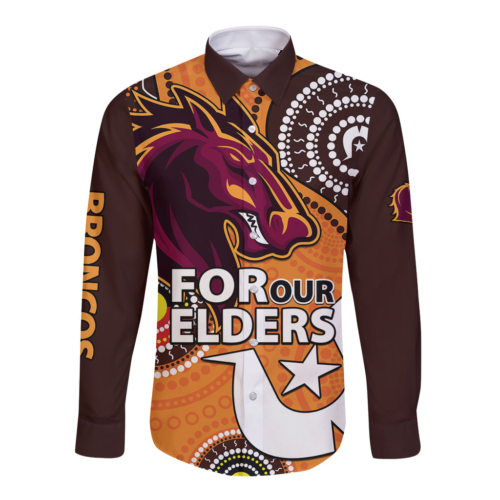 custom-text-and-number-2023-brisbane-broncos-nrl-long-sleeve-button-shirt-aboriginal-naidoc-for-our-elders