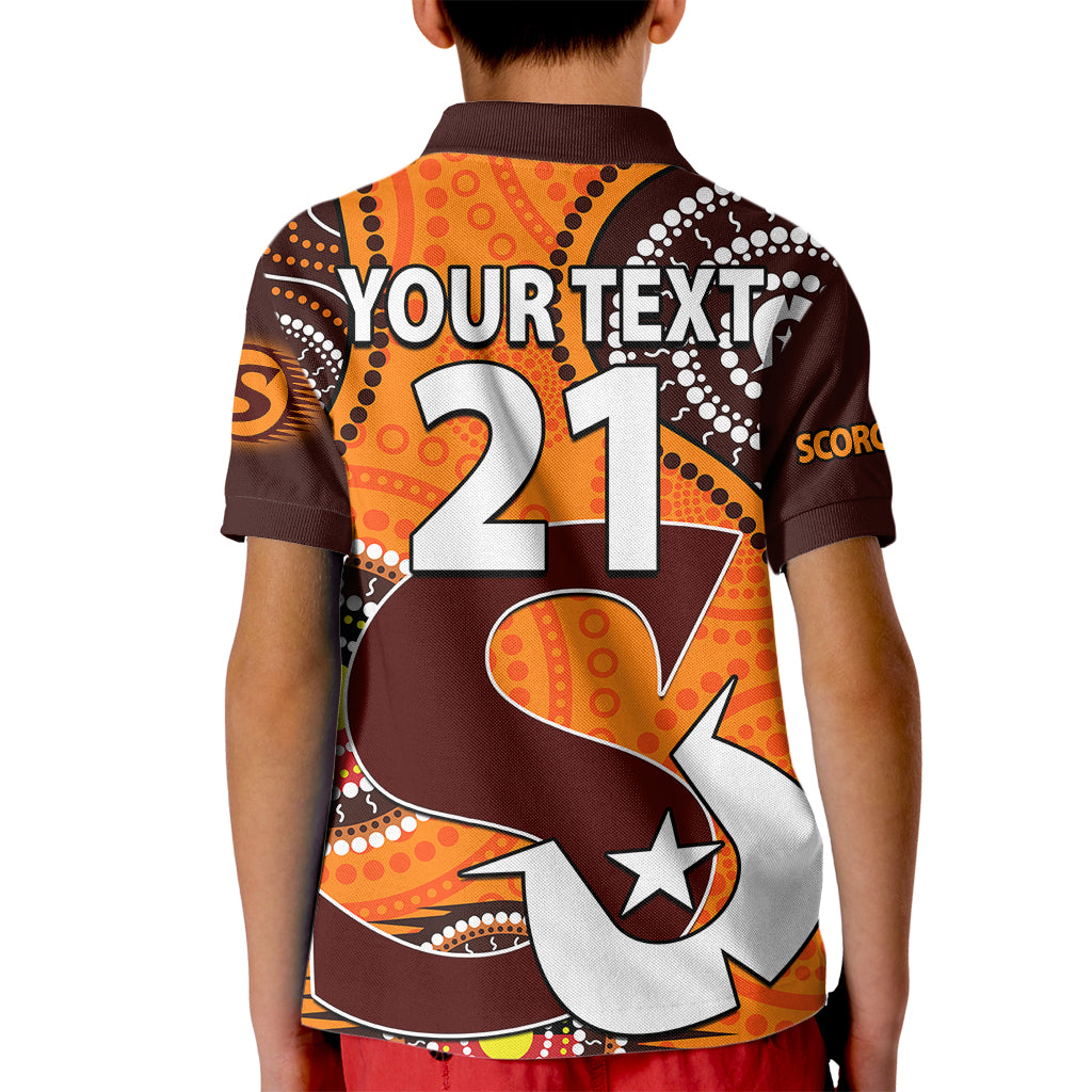custom-text-and-number-2023-scorchers-bbl-kid-polo-shirt-aboriginal-naidoc-for-our-elders