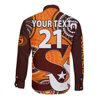 custom-text-and-number-2023-scorchers-bbl-long-sleeve-button-shirt-aboriginal-naidoc-for-our-elders