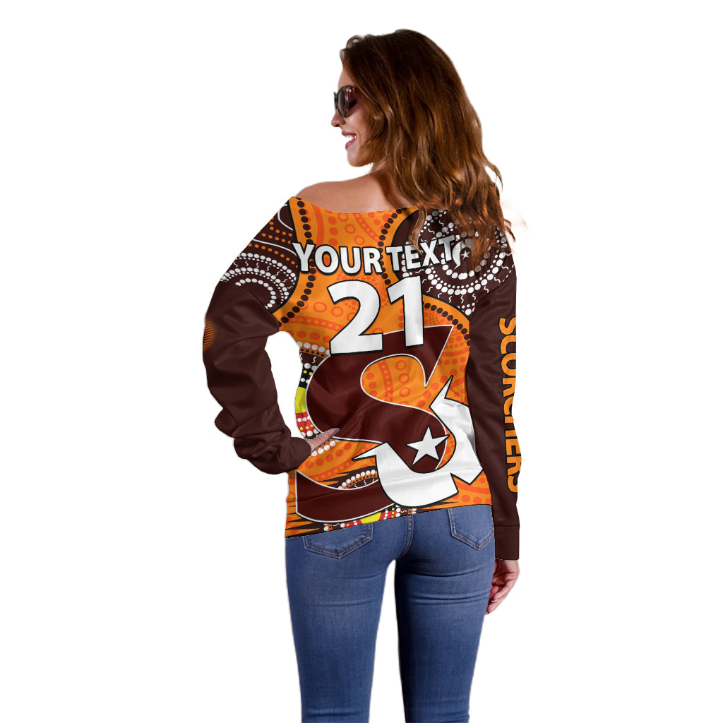 custom-text-and-number-2023-scorchers-bbl-off-shoulder-sweater-aboriginal-naidoc-for-our-elders