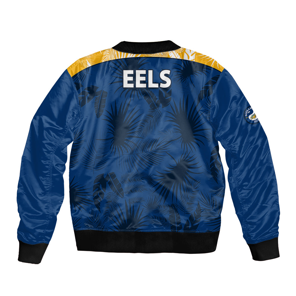 parramatta-eels-rugby-bomber-jacket-simple-hawaiian-palms-leaf
