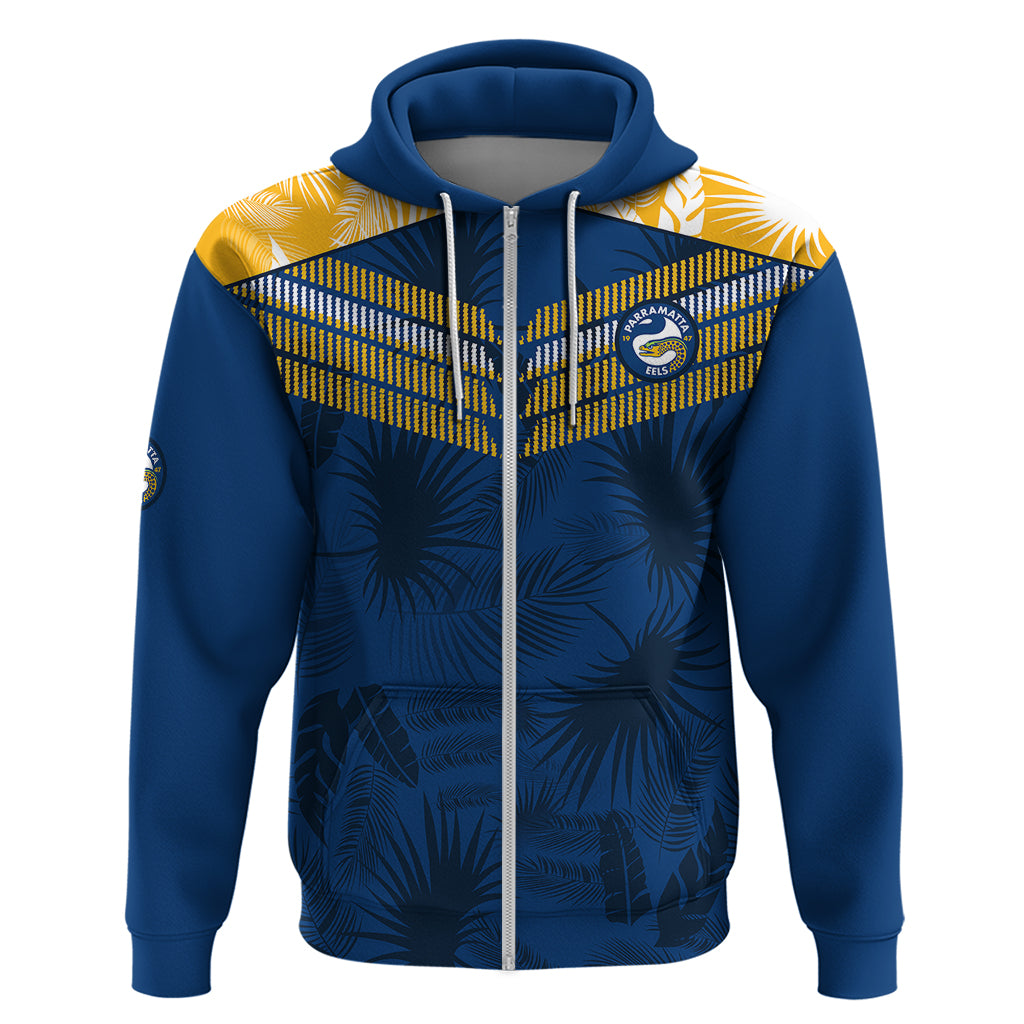 parramatta-eels-rugby-hoodie-simple-hawaiian-palms-leaf