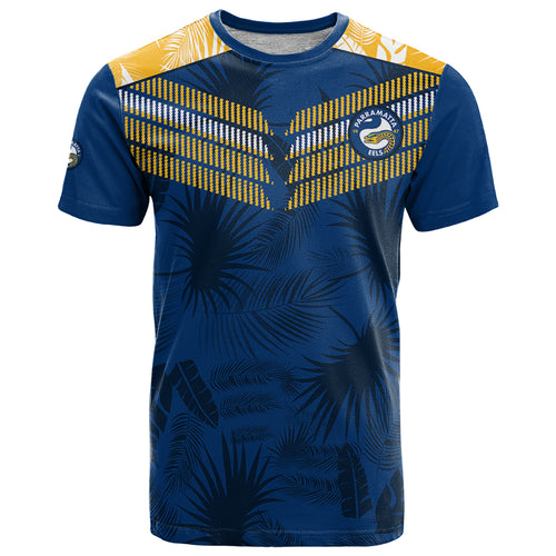 parramatta-eels-rugby-t-shirt-simple-hawaiian-palms-leaf