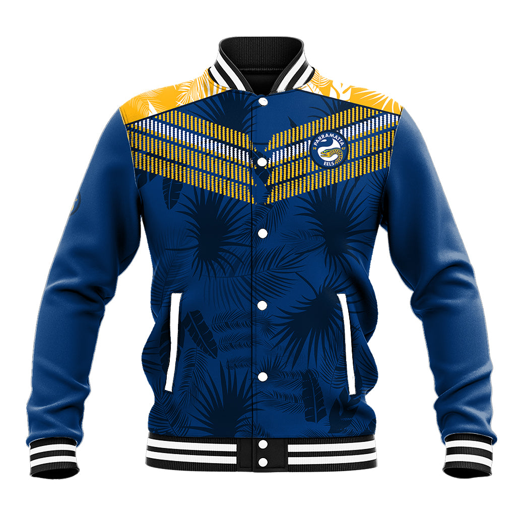 custom-text-and-number-parramatta-eels-rugby-baseball-jacket-simple-hawaiian-palms-leaf